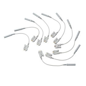 CONJUNTO ADAPTADOR GARRA 10UN PARA ECG PINO BANANA 4MM